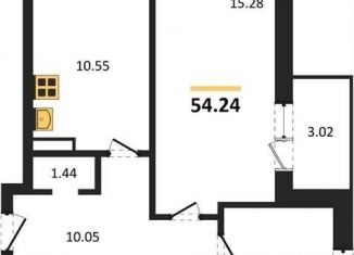 Продается 2-ком. квартира, 54.2 м2, Воронеж, улица 45-й Стрелковой Дивизии, 259/27, Коминтерновский район