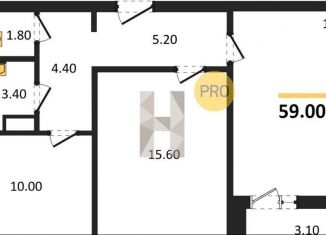 Продажа 2-ком. квартиры, 59 м2, Воронеж, улица Пескова, 6, Центральный район