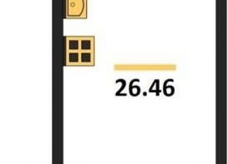 Продажа квартиры студии, 26.5 м2, Воронеж, улица 45-й Стрелковой Дивизии, 259/27, Коминтерновский район