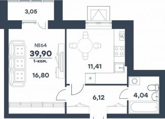 Продажа 1-ком. квартиры, 39.9 м2, Волгоградская область