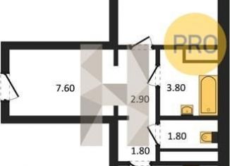 Продается 1-комнатная квартира, 47.3 м2, Воронеж, улица Пескова, 6