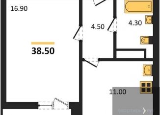 1-ком. квартира на продажу, 38.5 м2, Воронеж, улица Пескова, 6, Центральный район