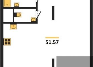 Продам однокомнатную квартиру, 51.6 м2, Воронеж, улица Фридриха Энгельса, 88, Ленинский район