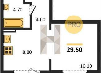 Продается однокомнатная квартира, 29.5 м2, Новосибирск, улица Связистов, 13/2