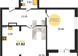 Продажа 1-комнатной квартиры, 67.8 м2, Новосибирск, улица Зорге, 279/5