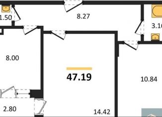 Продажа 2-ком. квартиры, 47.2 м2, Воронеж, улица 45-й Стрелковой Дивизии, 259/27, Коминтерновский район