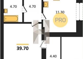 Продаю 1-ком. квартиру, 39.7 м2, Воронеж, улица Красных Партизан, 35