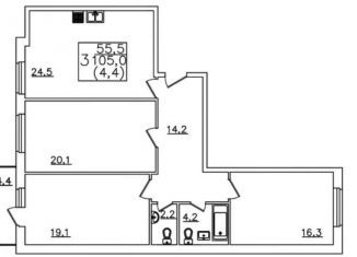 Продается 3-комнатная квартира, 104.2 м2, Пятигорск