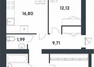 Трехкомнатная квартира на продажу, 76 м2, Волгоградская область, улица Иссы Плиева, 6В