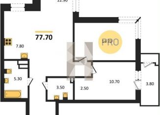 Продам 2-комнатную квартиру, 77.7 м2, Новосибирск, Дзержинский район, улица Фрунзе, 236