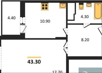 Продается однокомнатная квартира, 43.3 м2, Воронеж, ЖК Высота, Краснознамённая улица, 57/5