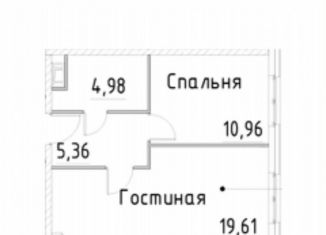 1-комнатная квартира на продажу, 40.9 м2, Санкт-Петербург, метро Проспект Большевиков, проспект Большевиков, 37к1