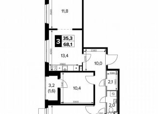 Продается 3-ком. квартира, 68.2 м2, Москва, САО, Ленинградское шоссе, 228к6