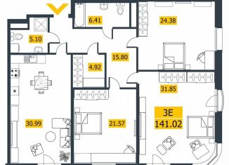 Продаю 3-комнатную квартиру, 142.2 м2, Санкт-Петербург, метро Приморская