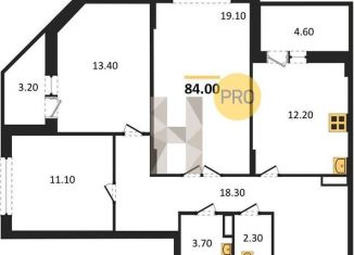 Продается 3-комнатная квартира, 84 м2, Воронеж, Ленинский район, Краснознамённая улица, 57/5