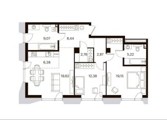 Продаю 3-ком. квартиру, 85.9 м2, Хабаровский край, улица Истомина, 9