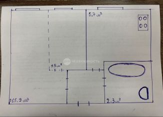 Продаю однокомнатную квартиру, 32.4 м2, деревня Баграмово, деревня Баграмово, 13