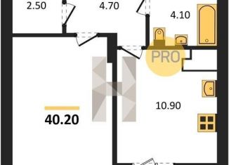 Продается 1-комнатная квартира, 40.2 м2, Ярославль, улица Урицкого, 1