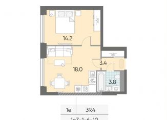 Продается 1-комнатная квартира, 39.4 м2, Москва, станция Верхние Котлы