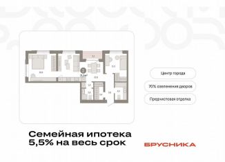 Продается 2-ком. квартира, 71.5 м2, Краснодар, Минская улица, 94, Западный округ