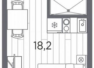 Продажа квартиры студии, 22 м2, Санкт-Петербург, проспект Стачек, 62, метро Нарвская