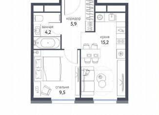 Продается однокомнатная квартира, 34.8 м2, Москва, метро Черкизовская