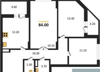 Продам 3-комнатную квартиру, 84 м2, Воронеж, Краснознамённая улица, 57/5, ЖК Высота
