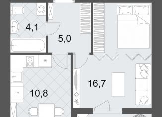 2-ком. квартира на продажу, 39.9 м2, Волгоград, Советский район