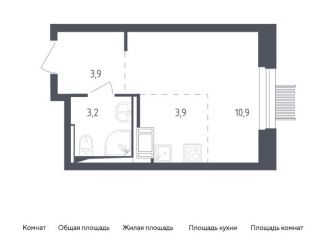 Продам квартиру студию, 21.9 м2, Мытищи, жилой комплекс Мытищи Парк, к4, ЖК Мытищи Парк