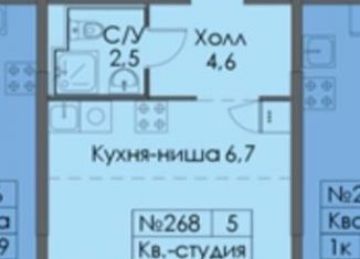 Продается квартира студия, 27.2 м2, городской посёлок Новоселье, жилой комплекс Таллинский Парк, 1