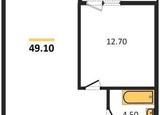 Продается 1-ком. квартира, 49.1 м2, Новосибирск, Красный проспект, 220стр, ЖК Нобель