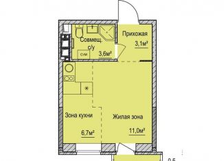 Продажа квартиры студии, 24.4 м2, Ижевск, ЖК Покровский