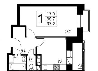 Продажа 1-ком. квартиры, 35.7 м2, деревня Сабурово, Рождественская улица, 1, ЖК Митино О2