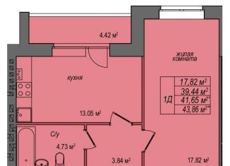 Продажа 1-комнатной квартиры, 41.7 м2, Муром