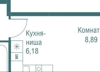 Продаю квартиру студию, 25.4 м2, Одинцово, ЖК Одинбург, Северная улица, 5к2