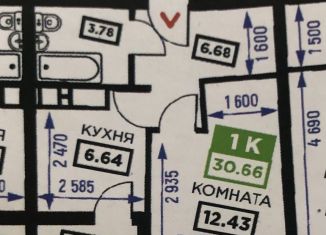 Продажа 1-ком. квартиры, 30.6 м2, Краснодар, Воронежская улица, 47/11, ЖК Фонтаны