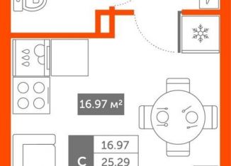 Продаю квартиру студию, 26.3 м2, Пушкин