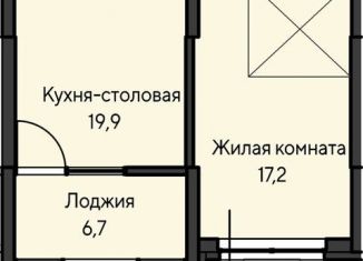 Продаю однокомнатную квартиру, 52.4 м2, Екатеринбург, ЖК Нагорный