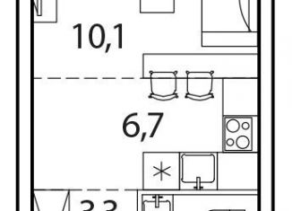 Продается квартира студия, 23.5 м2, деревня Рузино, жилой комплекс Новый Зеленоград, 2Б