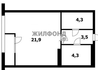1-ком. квартира на продажу, 34 м2, Новосибирск, улица Немировича-Данченко, 150, ЖК Панорама