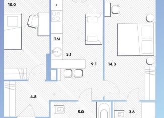 Продается 2-ком. квартира, 51.1 м2, Москва, Окская улица, 7А, метро Окская