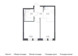 Продается 1-ком. квартира, 32.8 м2, Москва, жилой комплекс Остафьево, к17