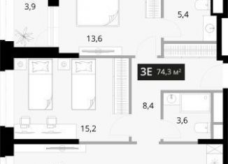 Продажа 3-комнатной квартиры, 74.3 м2, Владивосток, Фрунзенский район