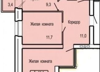 2-комнатная квартира на продажу, 58.8 м2, Орёл, ЖК Северная Звезда, улица Родзевича-Белевича, 5