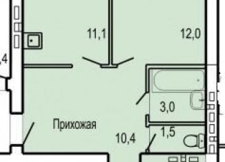 2-комнатная квартира на продажу, 56.5 м2, Орёл, ЖК Северная Звезда, улица Родзевича-Белевича, 5