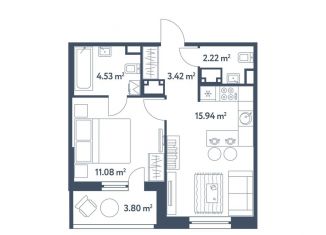 Продается двухкомнатная квартира, 39.1 м2, Москва, ЖК Светлый Мир Станция Л, жилой комплекс Светлый Мир Станция Л, к8