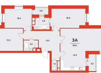 Продам 3-комнатную квартиру, 126.1 м2, Дубна