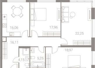 Продается 3-ком. квартира, 100.8 м2, Москва, ЖК Лайф Варшавская