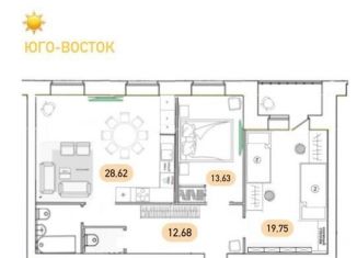 Продается двухкомнатная квартира, 85.3 м2, Вологда