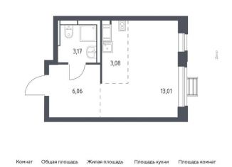 Продаю квартиру студию, 25.3 м2, село Ям, ЖК Прибрежный Парк, жилой комплекс Прибрежный Парк, к6.2